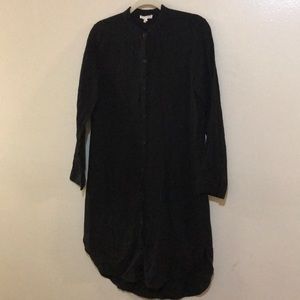 Eileen Fisher Black 100% Cotton Tunic Dress
